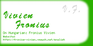 vivien fronius business card